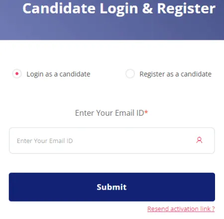 Login Candidate