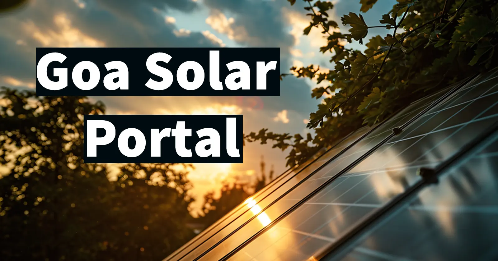 Goa Solar Portal