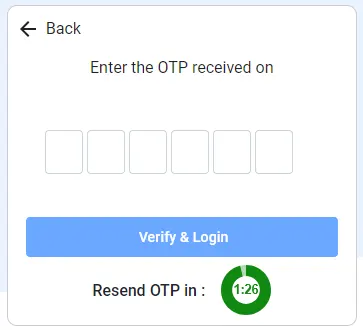Voter Service Portal Login OTP